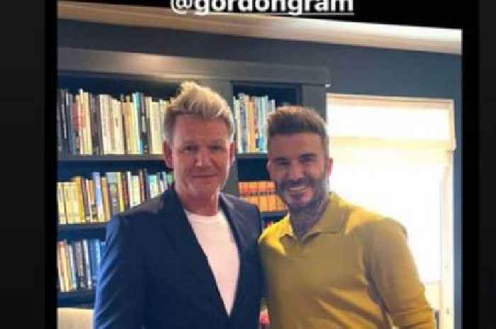 Gordon Ramsay and David Beckham reunite for catch up at Goodwood Festival of Speed