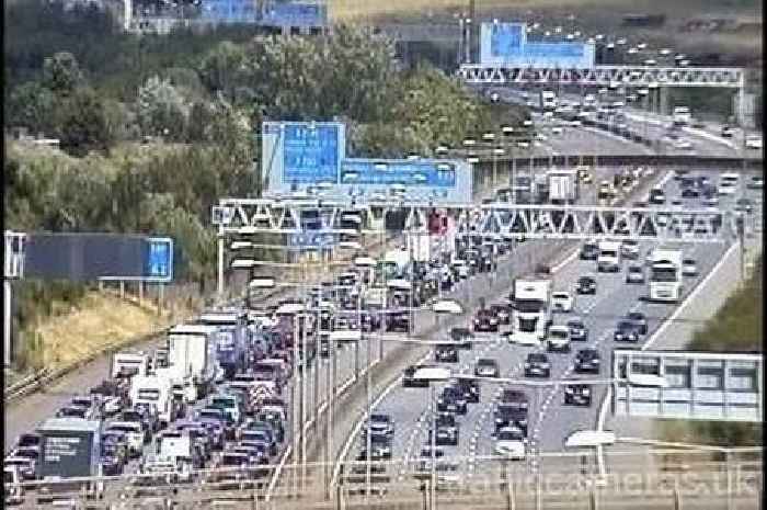 Live M25 traffic updates after crash causes long delays on approach to Dartford Crossing