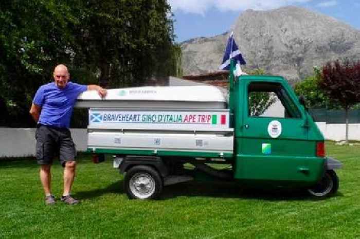Pals to travel across Italian mountains in three-wheel motor with max speed of 35mph