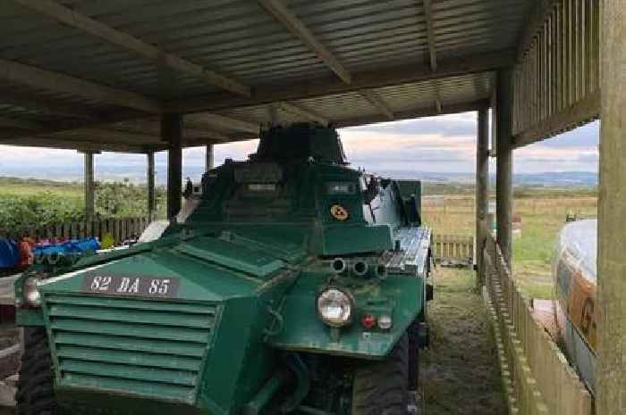 Quirkiest Cornwall Airbnb listing where you can sleep inside a tank called Sally