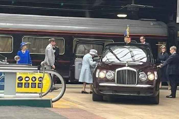 Queen makes surprise arrival at Edinburgh Waverley as train passengers stunned