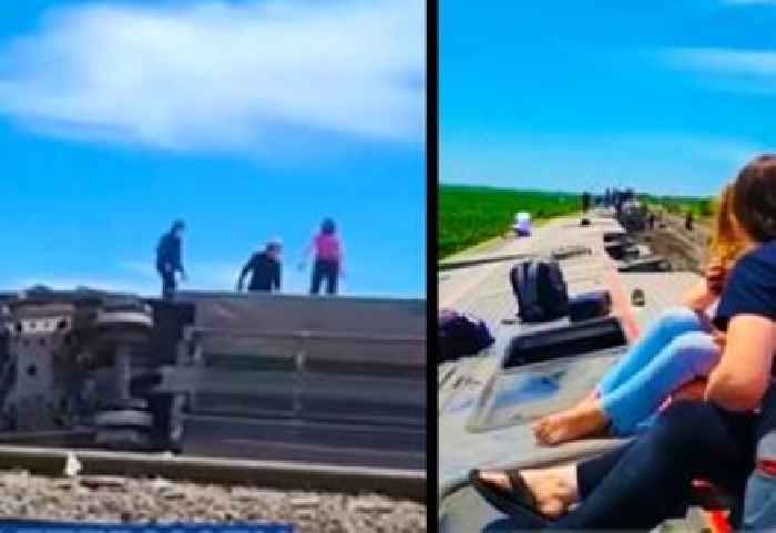 Amtrak Train Crashes, Derails at Crossing