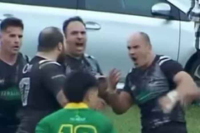 Rugby player punches his own team-mate in the face after conceding a try