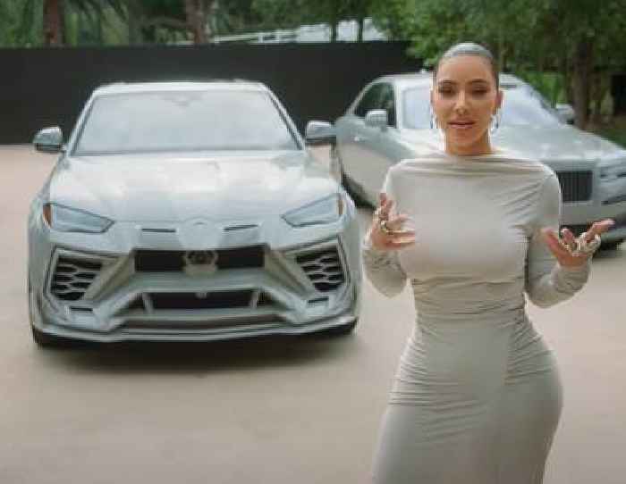 Kim Kardashian Completes Leather Outfit With Her Lambo Urus for Khloe's Birthday Dinner
