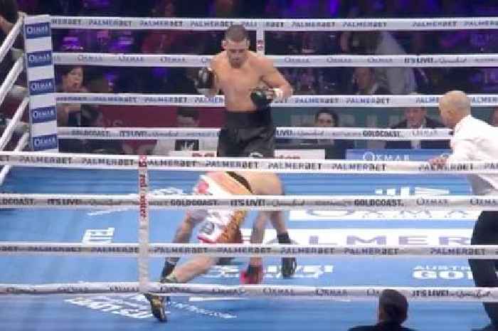 Boxer lands ‘sickening’ knockout as opponent tumbles onto canvas and lies motionless