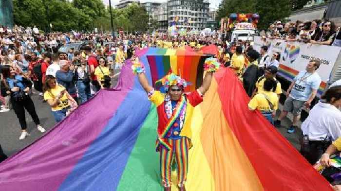 Pride Parade Returns In London On 50th Anniversary