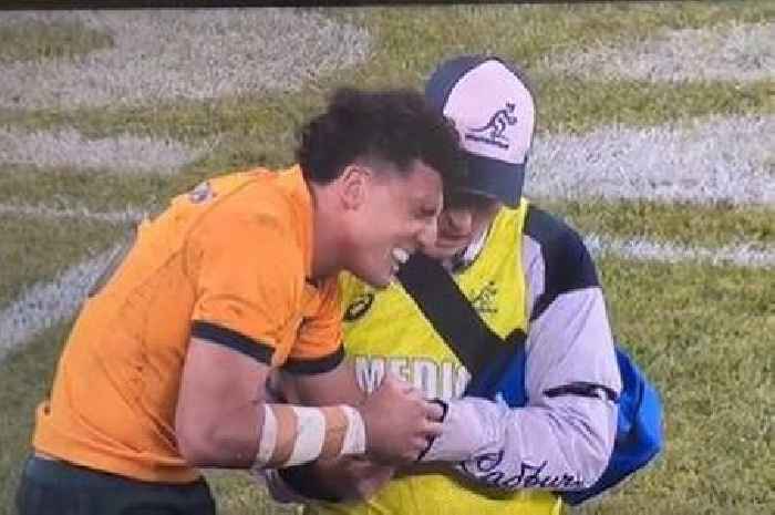 Australia v England halted as Tom Banks suffers gruesome injury and Sky Sports commentators apologise for replays