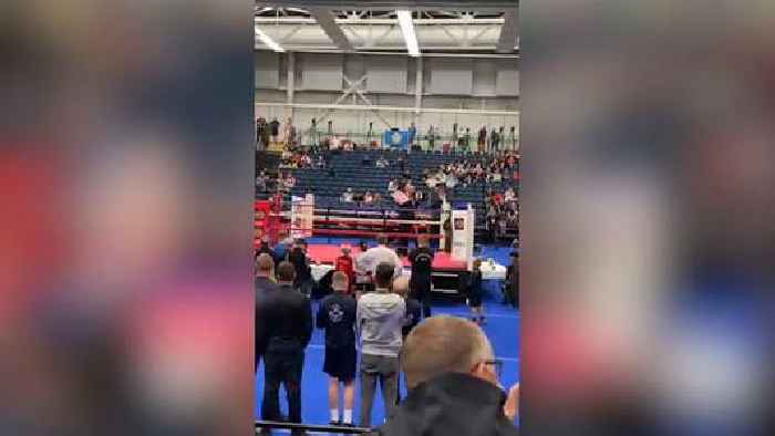Boxing championship ends in chaos as spectator pulls gun in 'shambles' event