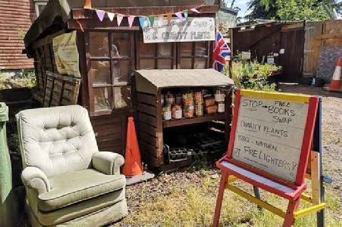Inside Midlands' 'happiest' honesty box hidden near Kidderminster for cheap books and plants