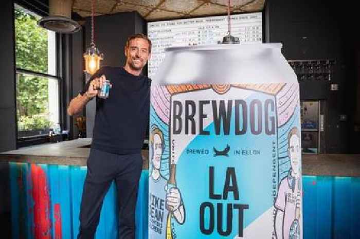 Peter Crouch launches part lager part stout beer that started as a 'joke on his podcast'