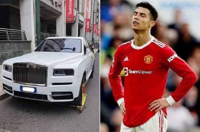 Cristiano Ronaldo's £600k Rolls Royce clamped as Man Utd star hunts move