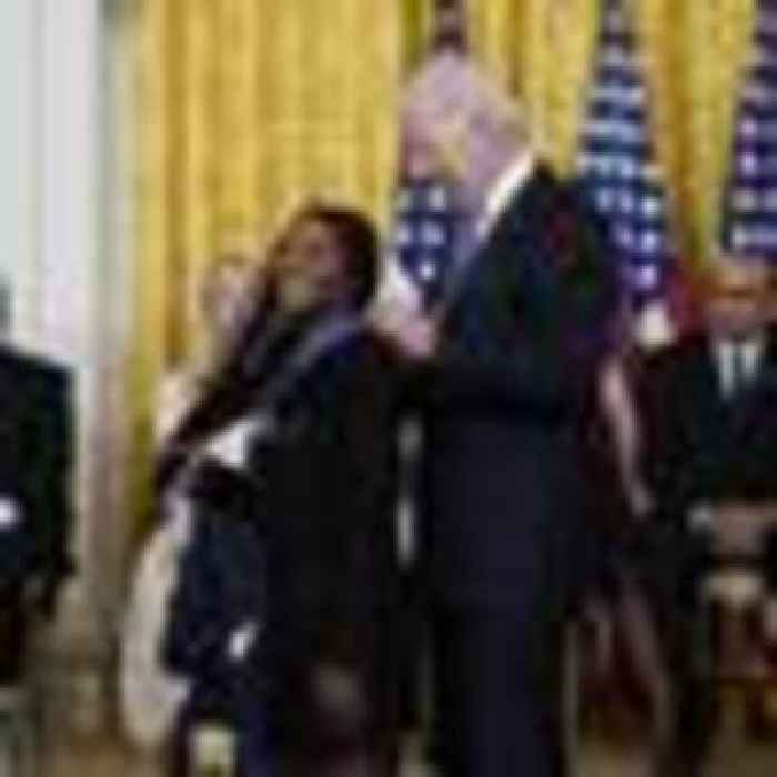 US President Joe Biden awards Medal of Freedom to Biles, McCain, Giffords