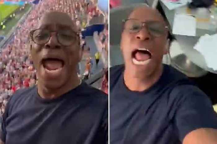Ian Wright goes absolutely mental in BBC studio as England thrash Norway