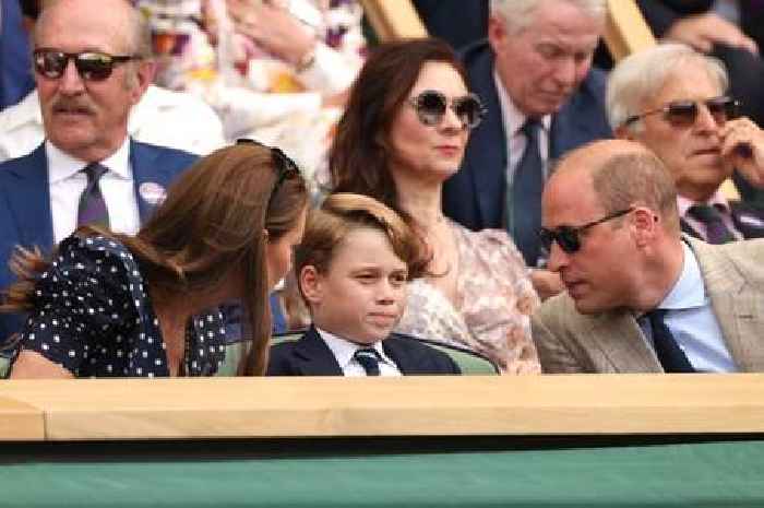 The viral moment Prince George tells dad William he's 'too hot' in suit and tie