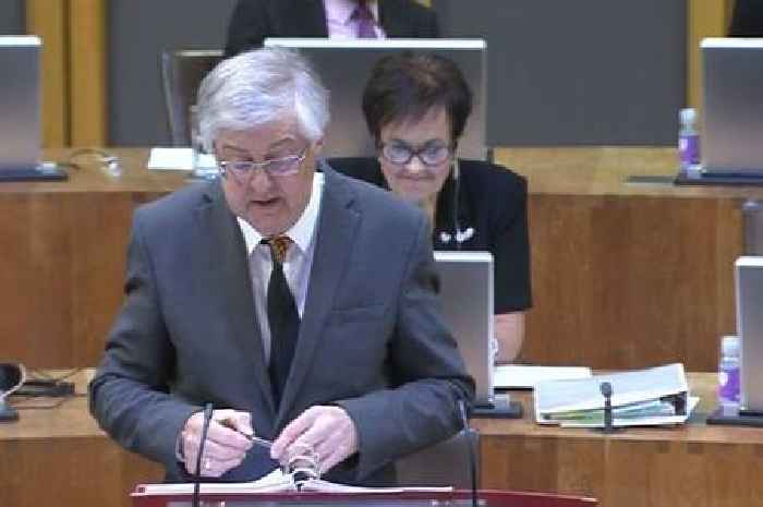 Mark Drakeford wore an eye-catching tie in the Senedd and there's a lovely story behind it
