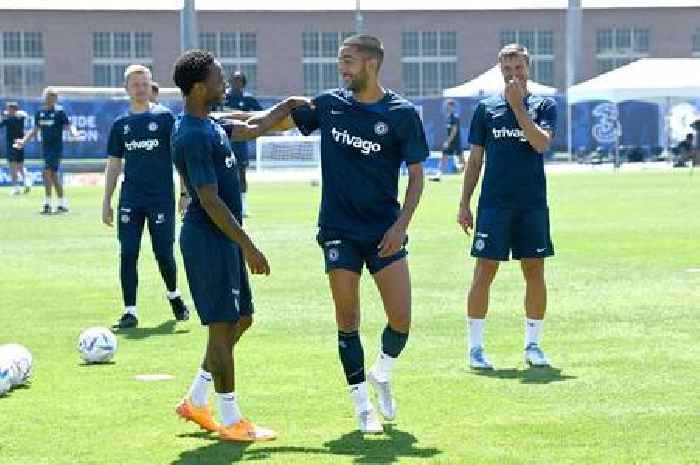 What Hakim Ziyech yelled at Raheem Sterling in training as Chelsea marquee star is delivered