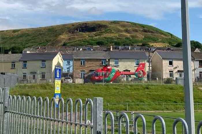 Live updates as air ambulance lands at scene of incident in Gilfach Goch