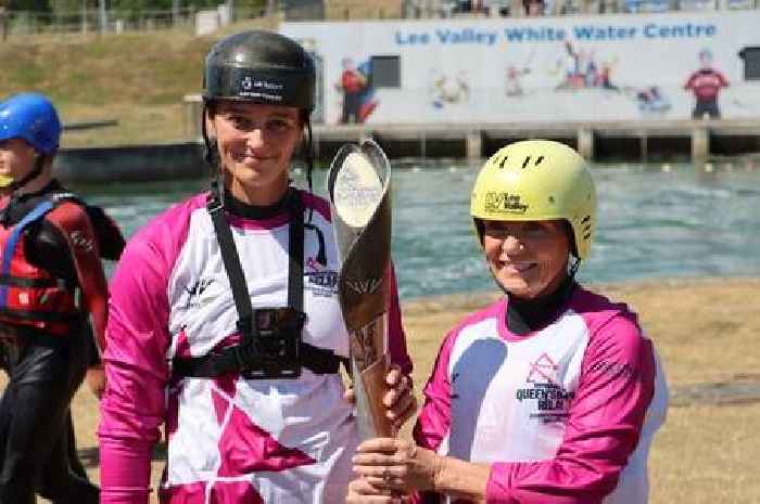 Pictures: Queen's Baton Relay makes a splash down Lee Valley's white water course