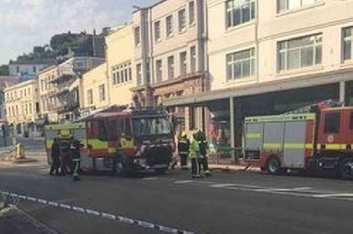 Fire breaks out in Torquay town centre - live updates