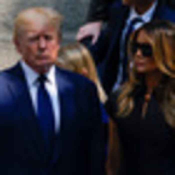 Donald Trump mourns ex-wife Ivana Trump at her New York funeral