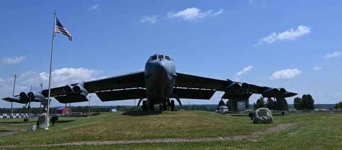 This B-52G Bomber Will Not Be Serving 100 Years, is Gate Guard Outside Little League Park