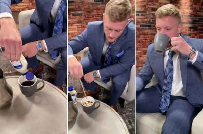 Mayonnaise in coffee is American football player's guilty pleasure - and it looks vile