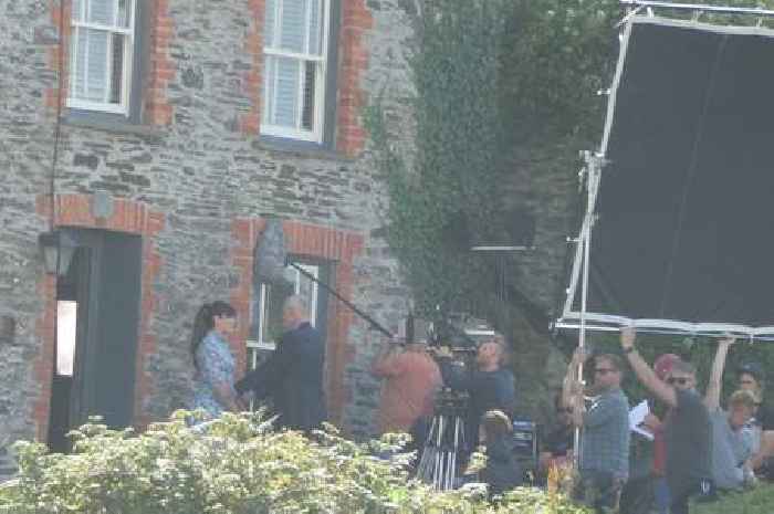 Martin Clunes pictured filming in Port Isaac for Doc Martin's last season ever