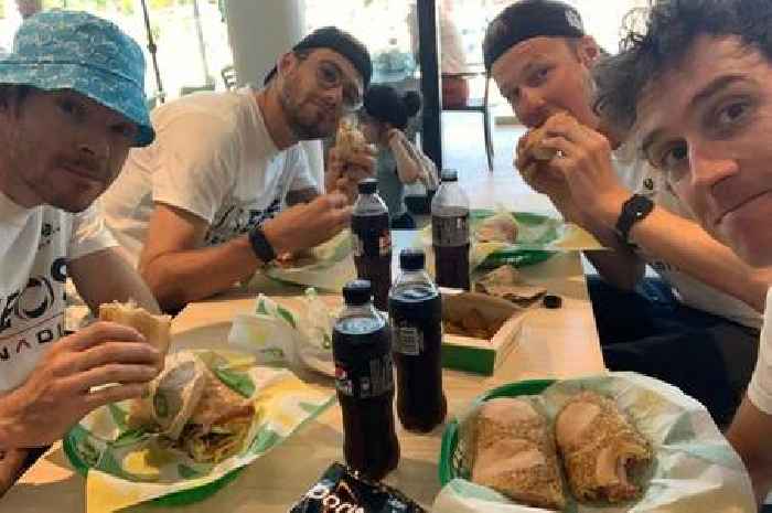 Tour de France stars wolf down footlong Subways and cookies after team mix-up