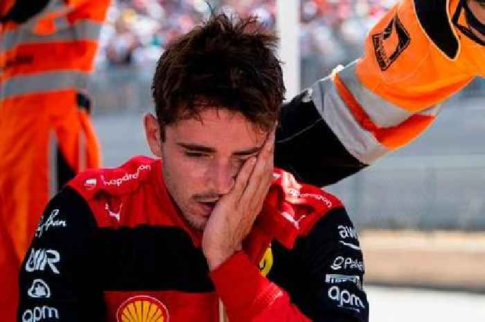 Charles Leclerc consoled by stewards after French Grand Prix crash in new footage