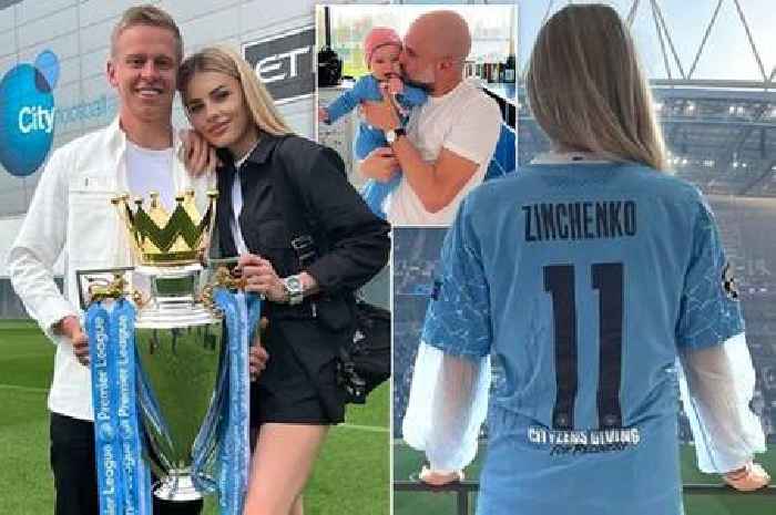 World's 'sexiest WAG' says goodbye to Manchester as Oleksandr Zinchenko joins Arsenal