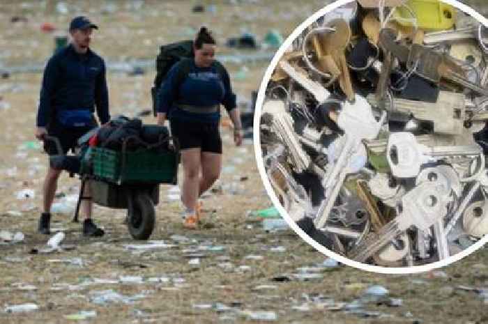 Glasses and keys among lost items found in Glastonbury Festival clean-up operation