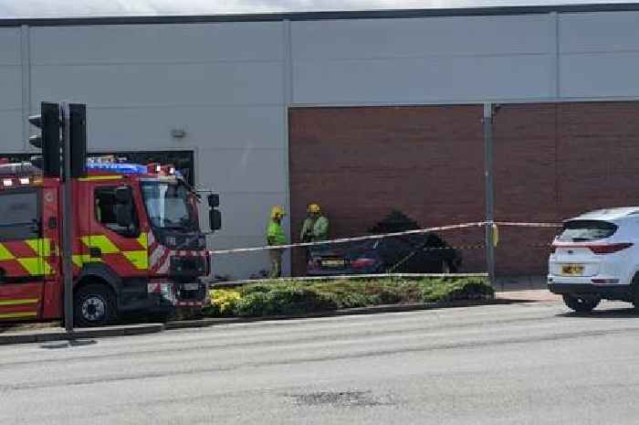 LIVE: 'Car crashes into Aldi' as firefighters, police and paramedics at scene