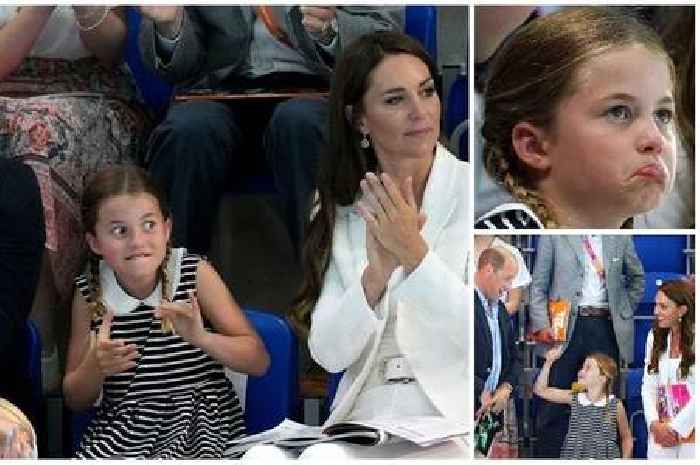 Grinning Princess Charlotte steals the show at Commonwealth Games