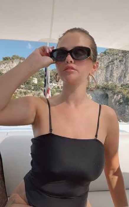 Selena Gomez Vacations in Italy on a Lavish Yacht, Tries Out Water Toys
