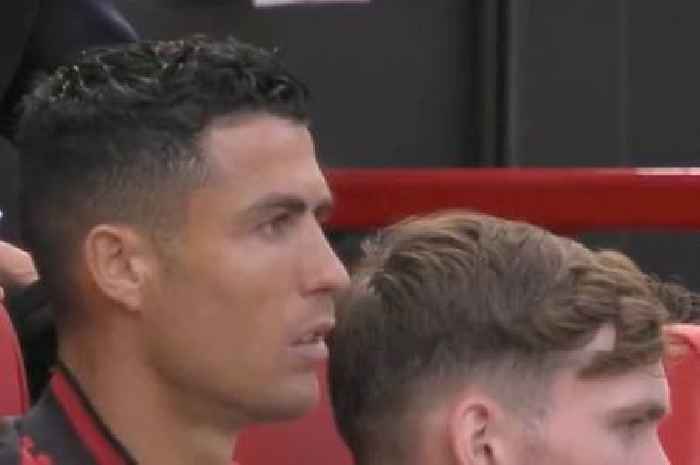 Cristiano Ronaldo's reaction Man Utd conceding to Brighton on bench caught on camera