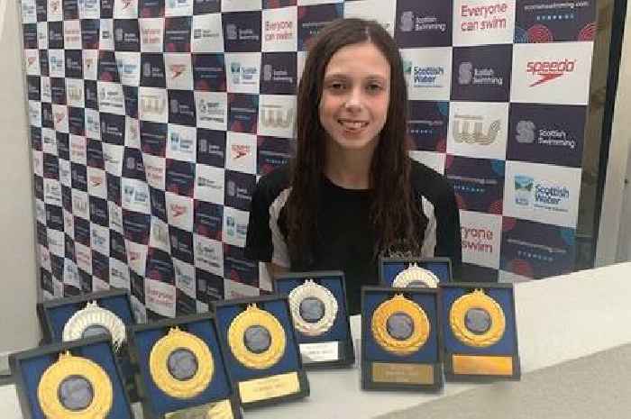 Lanark Amateur Swimming Club starlet Evi Mackie makes waves at Aberdeen meet with eight-medal haul