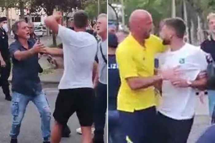 Serie A star chased by police and after getting in scuffle with abusive fan