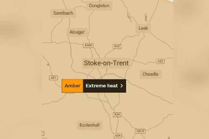 Met Office issues four-day 'extreme heat' warning for Stoke-on-Trent