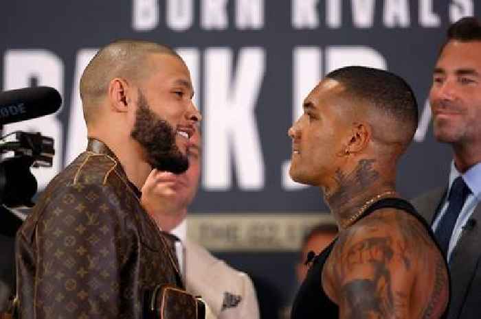 Chris Eubank Jr calls Conor Benn a 'delusional motherf***er' in tense stand off