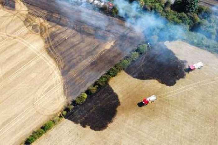 Humberside Fire and Rescue tackle more field fires in latest heatwave