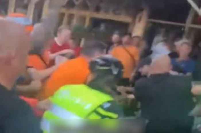 Dundee United fans in clash with AZ Alkmaar fans as Dutch cops use batons to break up fight