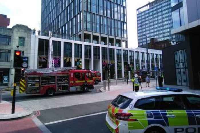 Broad Street fire live - crews tackle Birmingham city centre blaze next to brand new 'Chicago tower'