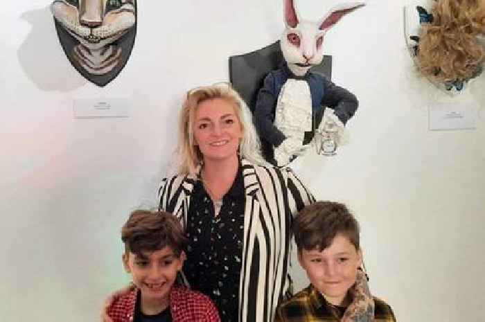 Local mum's recycled sculpted heads exhibition turns heads at Lanarkshire gallery