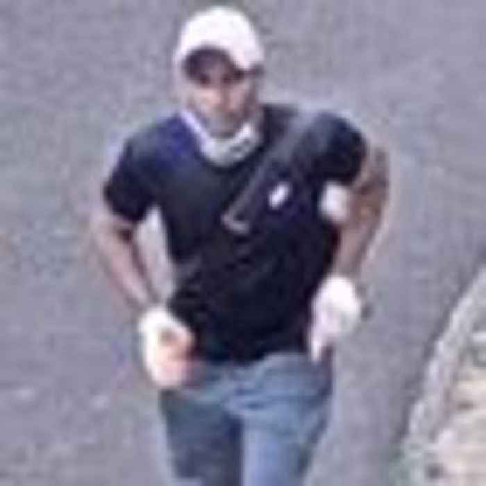 Police investigating killing of elderly man on mobility scooter release picture of man running from scene with knife