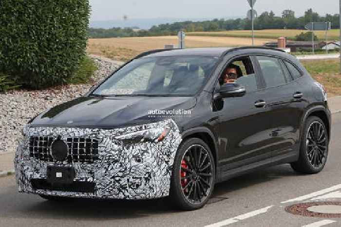 Mercedes Engineer Spies You Looking at the 2024 AMG GLA 35