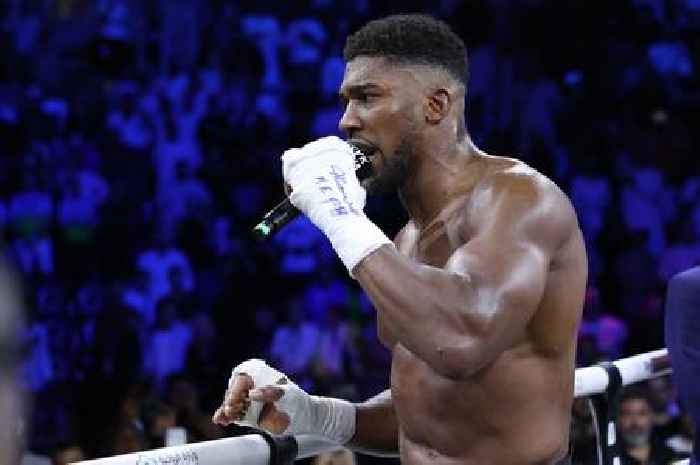 BREAKING Anthony Joshua sorry after 'letting himself down' as he explains ring rant