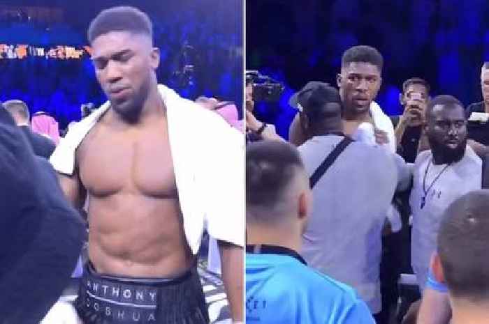 New footage shows raging Anthony Joshua fume 'f*** that s*** good boxing has to win'