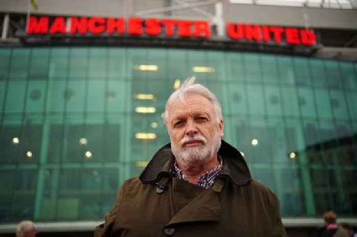 Michael Knighton at Old Trafford with ex-director speaking to three billionaires