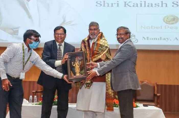 Nobel Laureate Kailash Satyarthi Addressed SRM AP Students in an Event Organised on 