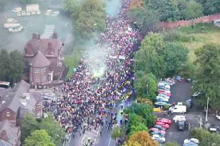 Manchester United fans launch furious protest ahead of Liverpool clash as huge crowd stand against the Glazers